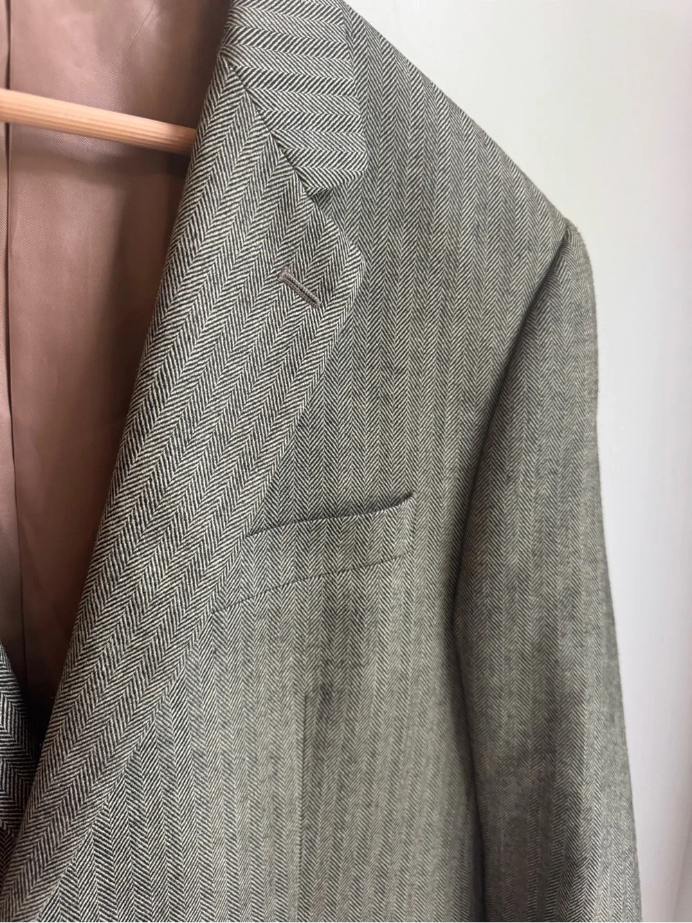 Ralph Lauren Gray Pinstripe Sport Coat Trendy Blazer Coat